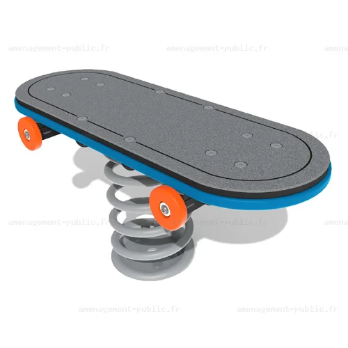 Jeu sur ressort Skateboard